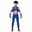 Captain I, variant on Halloween Superhero Fancy Dress Costumes, Superhero Onesie Cosplay Outfits with Masks, One-Piece Superhero Jumpsuit, Halloween Party Dress up Performance Costume for Men, Blue/190
