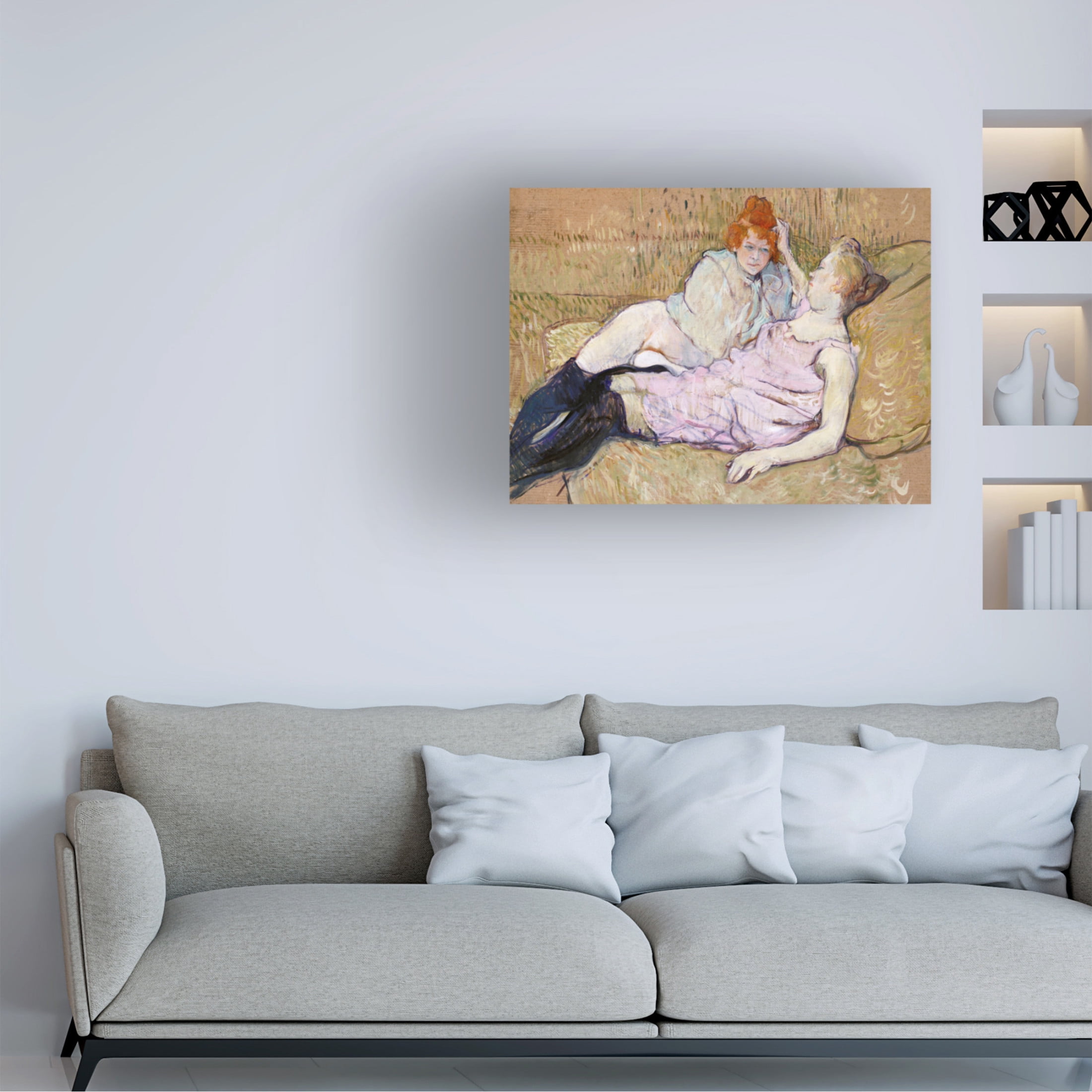 Trademark Fine Art Pictufy The Sofa ca.1894 Canvas Wall Art