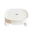 thumbnail image 2 of Plant Pallet ,Plant Stand with Wheels and Water Container, Flower Pot , Round Flower Pot with Roll, White, 2 of 5