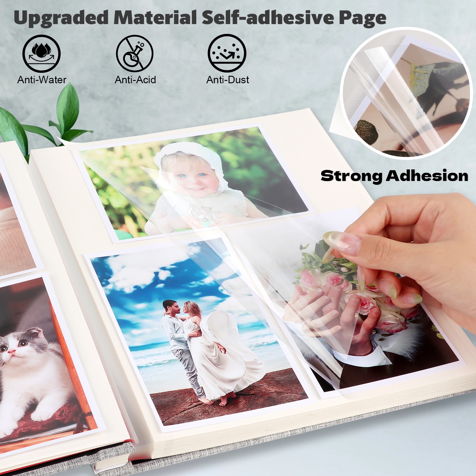 LifeIdeas Photo Album 60-Page Self-Adhesive Scrapbook photo 2