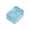 Blue, variant on Glitter Cube Squishy Ball, Transparent Cube Squeeze Stress Relief Ball, 2.36" Elastic Squish Clear Gel Block for Daily Stress Relief