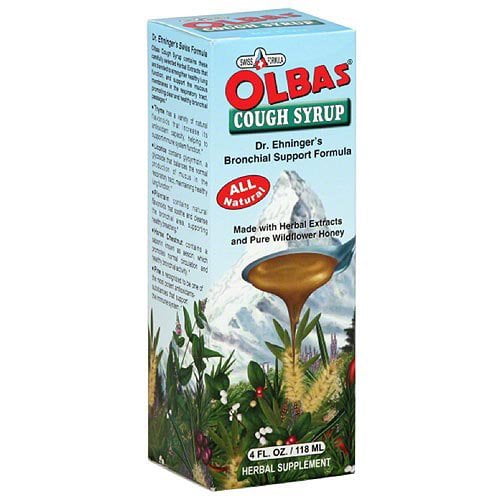 Olbas Natural Cough Syrup, Herbal Extracts & Pure Wildflower Honey, 4