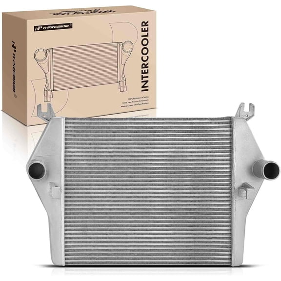 A-Premium Turbo Intercooler Compatible with Dodge Ram 2500 2003-2009, Ram 3500 2003-2009, 5.9L 6.7L