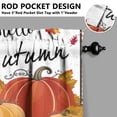 thumbnail image 5 of Maple Leaf Pumpkin Thanksgiving Kitchen Curtains - Fall Harvest Season Rustic Autumn Aesthetic Window Treatment, 5 of 6