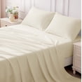 thumbnail image 2 of SLEEP ZONE 85gsm Bed Sheet Set, Microfiber Wrinkle-free Bedding set with 14" Pocket Beige, Queen, 2 of 9
