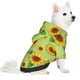 thumbnail image 2 of Fotbe Sunflower Leaves Sudadera con Estampado para Perros Pequeños – Suéter con Capucha para Mascotas, Tela Suave de Forro Polar con Bolsillo-XX-Large, 2 of 7