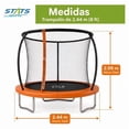 thumbnail image 2 of Trampolin Brincolin 08 Pies 2,44 m Con Red de Seguridad y Estructura de Acero, 2 of 9