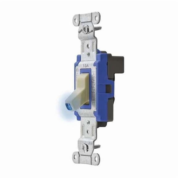Illminatd Wall Swtch, 1-Pole, 15A, 120/277V