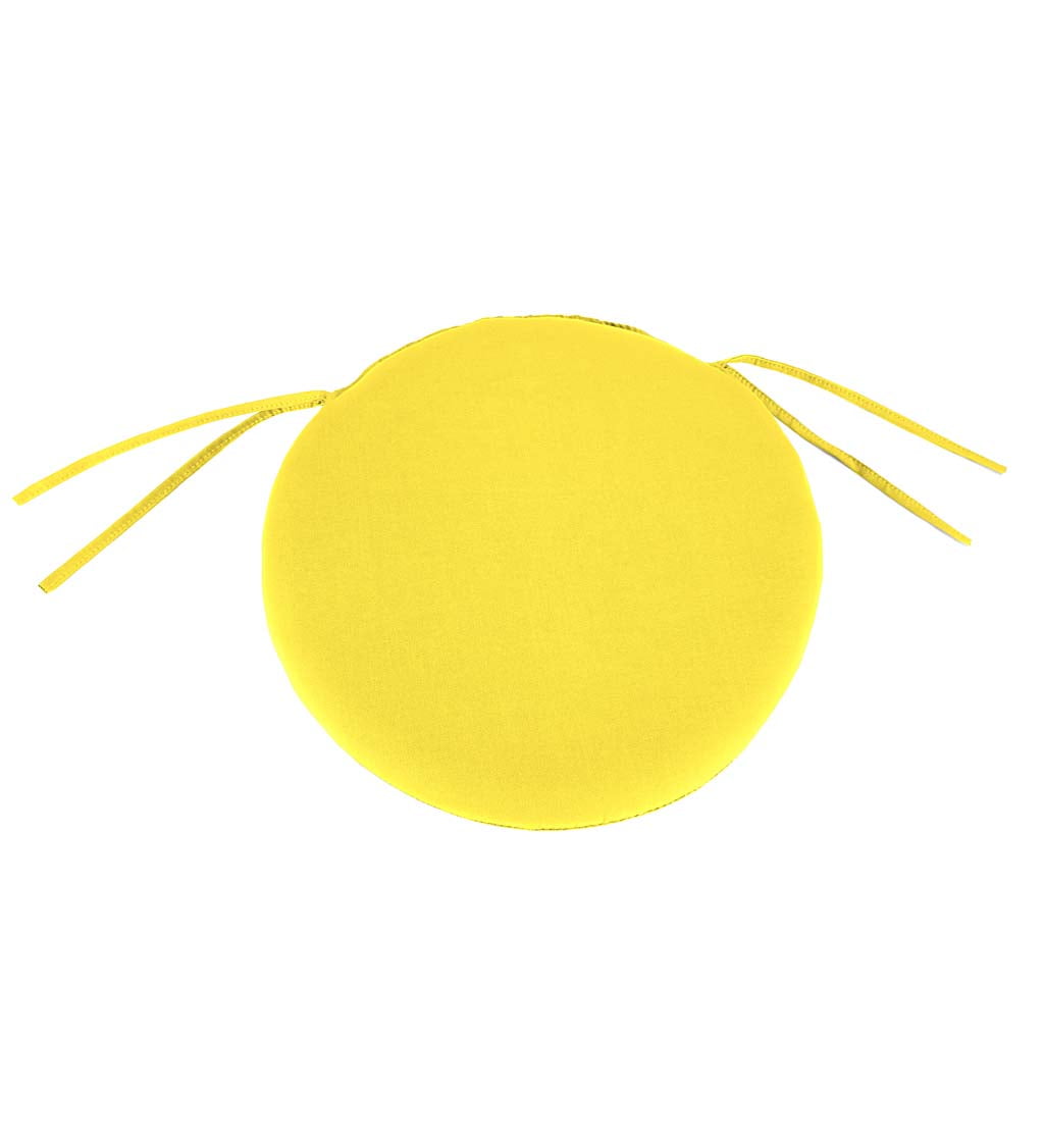 UVProtected Round Outdoor Chair Cushion with Ties, 16"x 2"