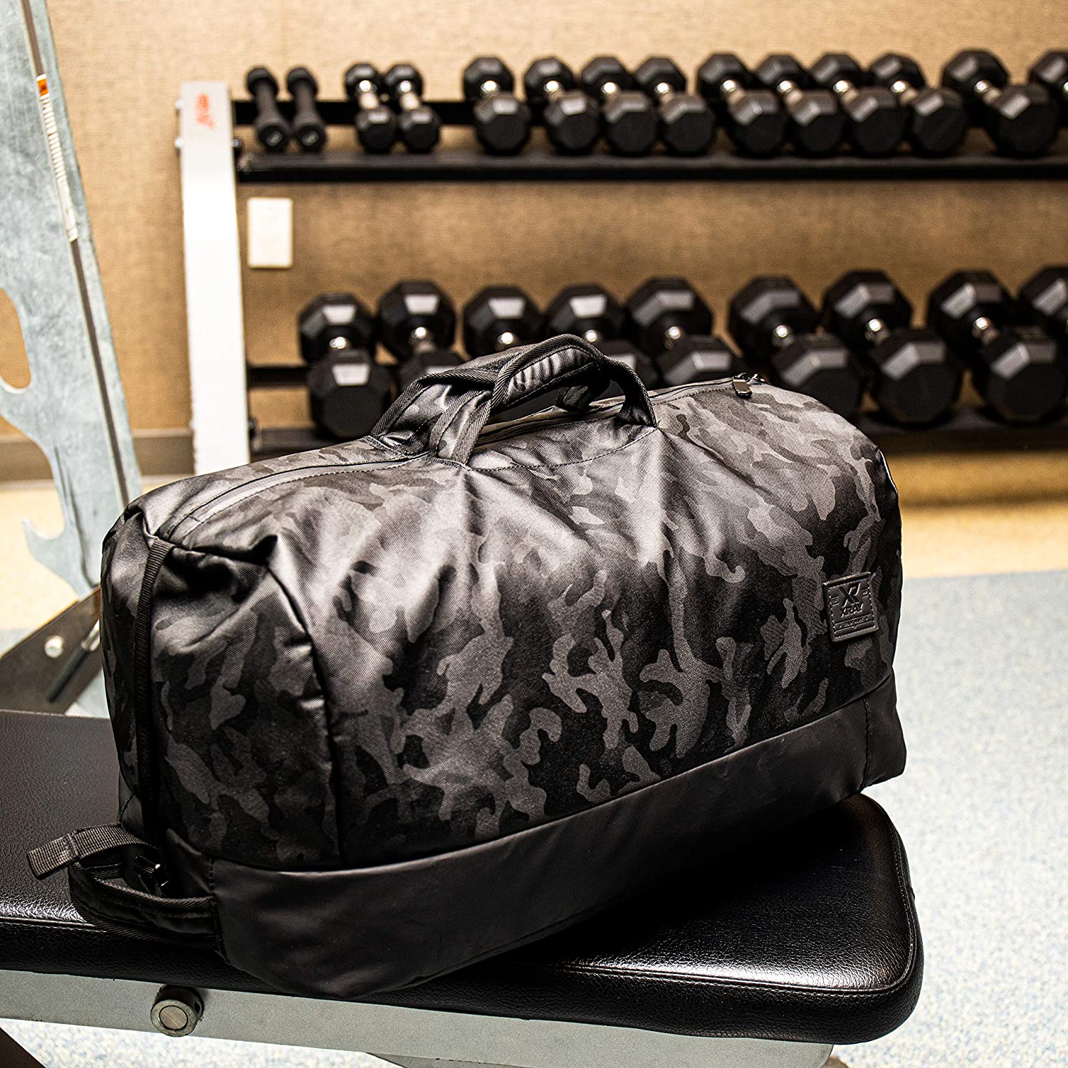 Gym Bag Backpack, Waterproof Camo Duffel Bag For Men and Women, Outdoor Travel Weekender Overnight Rucksack Duffle - image 2 of 2