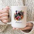 thumbnail image 3 of Loved One Memorial Cardinal Tea Cup, Custom Name Cardinal With Flower Ceramic Mug, Red Cardinal Bird Coffee Mug, Customized Cardinal Sympathy Ceramic Cup, Cardinal Gifts, White Mugs 11oz or 15oz, 3 of 5