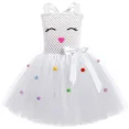 thumbnail image 3 of Vestido de conejito de Pascua para niñas pequeñas, vestido de princesa con tutú para niñas, disfraz de conejo blanco para niñas, ropa de fiesta de cumpleaños y Halloween, 3 of 5