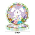 thumbnail image 2 of Easter Party Plate, 20pcs Disposable Paper with Bunny Eggs Design, Spring Themed Decor for Holiday Gathering, 9", 2 of 2