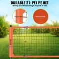 thumbnail image 3 of VEVOR Outdoor Portable Volleyball Net System, Adjustable Height Aluminum Poles, Professional Volleyball Set with PVC Volleyball, Pump, Carrying Bag, 3 of 9