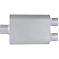 thumbnail image 2 of JEGS Chambered Deep-Tone Muffler 3 in. Center Inlet / 2.500 in. Dual Outlet, 2 of 6