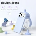 thumbnail image 3 of Compatible with iPhone 17 Pro Max Case,Slim Liquid Silicone 3 Layers Soft Gel Rubber Shockproof Protective Phone Case 6.9" with Anti-Scratch Microfiber Lining-Blue, 3 of 7