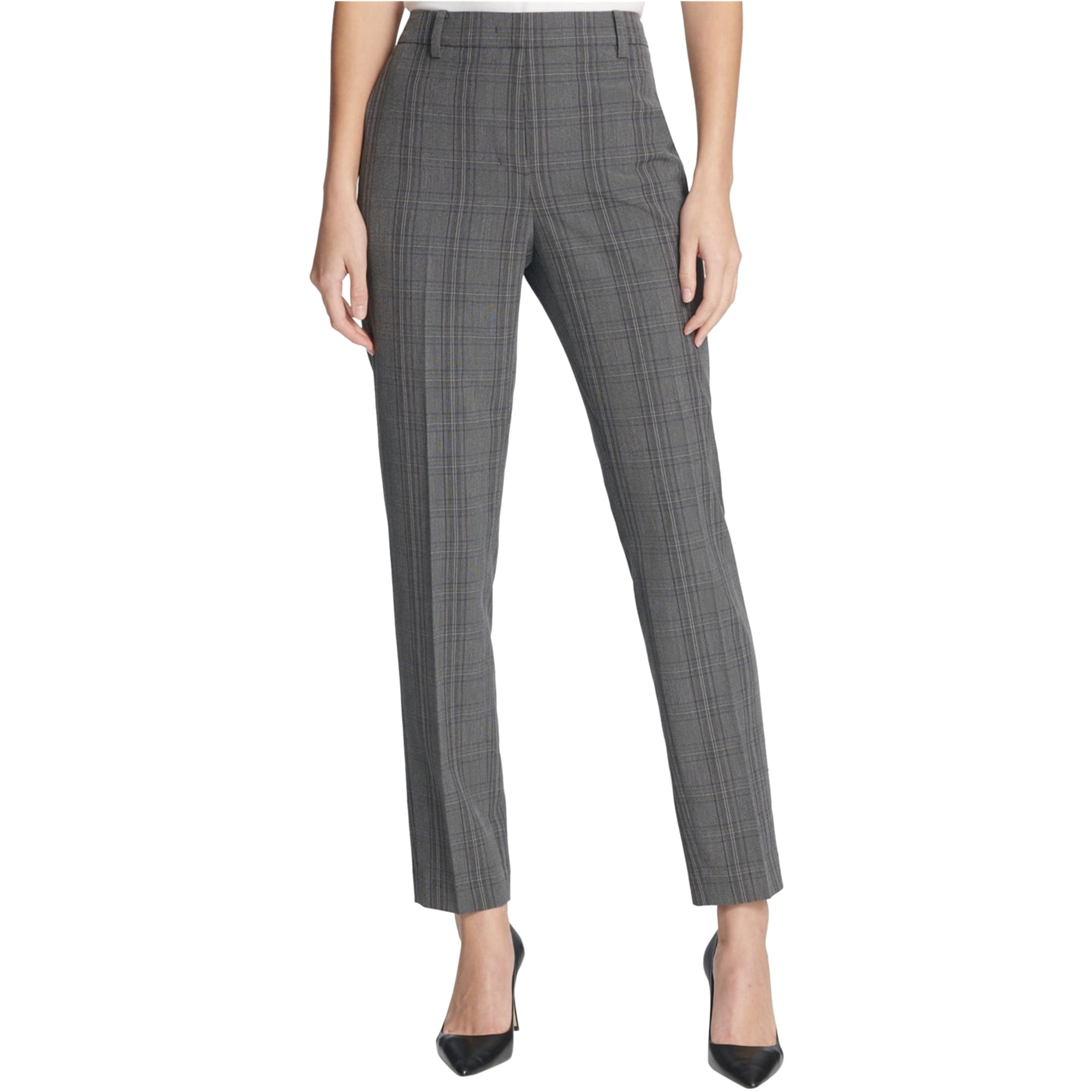 DKNY Womens Plaid Dress Pants, Grey, 0 - Walmart.com