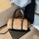 thumbnail image 1 of Bolso bandolera para mujer | Bolso de mano y bolso tote de imitación de gamuza | Bolso Boston pequeño tipo barril para uso diario | Para viajes, compras y desplazamientos, 1 of 6