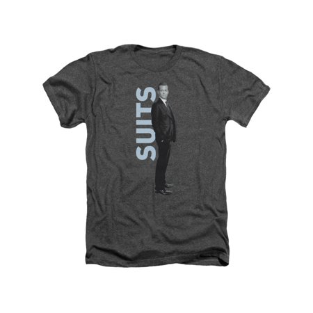 - Suits Legal Comedy Drama Law Nyc TV Show USA Standing Adult Heather T-Shirt Tee