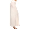 thumbnail image 2 of Women's Trendy Style Solid Maxi Long Skirt High Waist Waistband Relaxed Fit, 2 of 5
