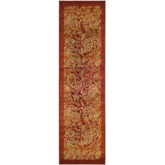 SAFAVIEH Lyndhurst Julia Traditional Floral Runner Rug, Red/Multi, 2'3" x 12'