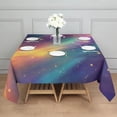 thumbnail image 3 of Colorful Galaxy Pattern Square Tablecloth,Waterproof Square Table Cover,Wipeable Spillproof Washable Table Cover for Home Kitchen Party Decor 52"x52"(132x132cm), 3 of 6