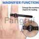 thumbnail image 2 of For ring size rulerring sizer measurement tool finger size gauge with magnifying glass plastic finge, 2 of 5