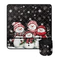 thumbnail image 2 of HELLHERO Snowmen Pattern Sewing Machine Mat Durable with Storage Cylinder for Most Sewing Machines, 2 of 5