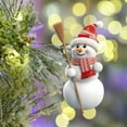thumbnail image 4 of CuiLiyq Christmas Tree Snowman Hanging Ornament, Acrylic Cute Small Xmas Decorations with String, for Party Presents DIY Craft Winter Outdoor Snowman Decor, 4 of 6