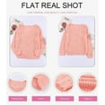 thumbnail image 4 of Womens 2023 Cute Elegant Soft Crewneck Long Sleeve  Cable Knit Pullover Sweaters, 4 of 9