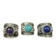 thumbnail image 1 of Anillo Tibetano Dorje Grabado y Piedra Preciosa, 1 of 2