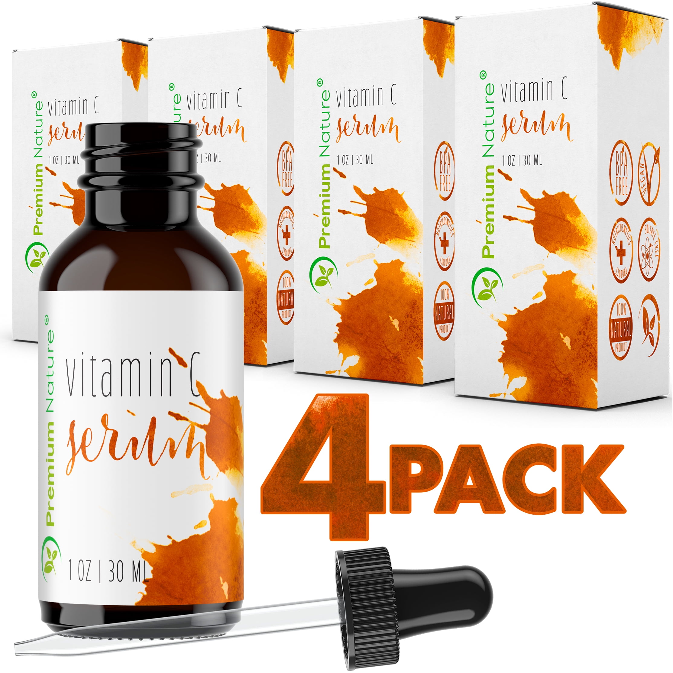 Vitamin C Hyaluronic Acid with All Natural Ingredients By Premium