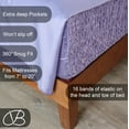 thumbnail image 2 of Smooth Satin BedTite Sheet Set, Queen, Lilac – Wrinkle-Resistant, Deep Pocket, Soft & Secure Fit, 2 of 7