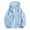 Light Blue, variant on Men's Oversize Rain Jacket Solid Color Long Sleeved Drawstring Sun Protection Summer Casual Hooded