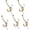 Champagne Gold, variant on The 3 Pack 5-1/2 inch White mudroom Hooks are Suitable for Overcoats/Hats/Keys/Bags/Bathrobes, Towel Robe Hooks are Suitable for Both Household and Commercial uses