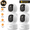 White-4 Cameras, variant on BoyKeep  2K Indoor Security Camera 5G/2.4GHz Wireless WiFi ,Monitor for Baby Pet, Smart Home Camera with One-Touch Call, 360° PTZ, 2-Way Audio, Color Night Vision, No Plug Version,Motion Tracking