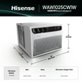 thumbnail image 2 of Hisense 10,000 Btu 115 V 450 Sq ft Window-Mount Air Conditioners, White, 2 of 13