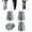 Gray, variant on SupreGear Cane Tips 3/4 Inch Heavy Duty Rubber Traction Stability 2 Pack