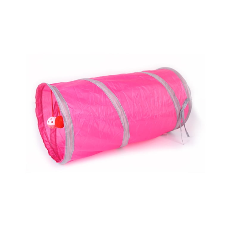 Pet Cat Puppy Dog Tubes Collapsible Crinkle Kitten Rabbit Play Funny Tunnels Toy 