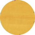 thumbnail image 1 of Ahgly Company Indoor Round Abstract Orange Abstract Area Rugs, 5' Round, 1 of 6