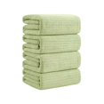 thumbnail image 2 of Soft Bath Towels, Large Coral Fleece Bath Towel, Highly Absorbent Plush Bathroom Towels for Adult, Quick Dry Towel for Beach, Pool, Hotel, Bathroom, Spa, Gym, Travel, Light Green, 35.4x70.8 Inch, 2 of 4