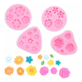 thumbnail image 1 of Moldes de Silicona Para Fondant de Flores LAB.G 4 Piezas Rosa, 1 of 4