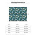 thumbnail image 5 of Rateoe Floral Pattern Flannel Throw Blanket, Ultra-soft Blanket for Bed, Couch, Car, Hypoallergenic Anti-pilling blanket-60"x50"(Horizontal), 5 of 6