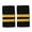 two bars-gold, variant on 2pcs Creative Hand Embroidery Badge Multipurpose Epaulets Jackets Epaulette for Garment and Accessory Decoration
