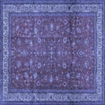 thumbnail image 1 of Ahgly Company Machine Washable Indoor Square Persian Blue Traditional Area Rugs, 7' Square, 1 of 4