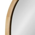 thumbnail image 7 of Kate and Laurel Evans Mid-Century Round Wood Framed Wall Mirror, 30 x 30, Natural Wood, Decorative Modern Mirror for Wall, 7 of 7