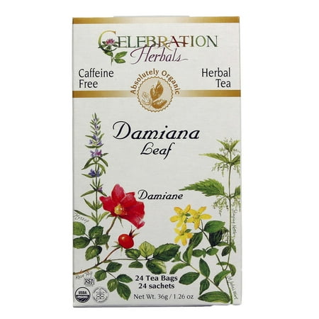Celebration Herbals Damiana Leaf Tea Organic, 24 Ct