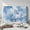 Blue Bamboo Leaf, variant on ZIATUBLES Bed Headboard Slipcover, Elastic Fabric Dust Resistant Decorative Bed Head Protector Cover Suitable for Twin Size, Home Bedroom Headboard Decoration Cover, Sea Wave Starfish Print