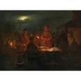 thumbnail image 3 of Andreas Franciscus Vermeulen 18x14 Black Modern Framed Museum Art Print Titled - The Night Market, 3 of 5