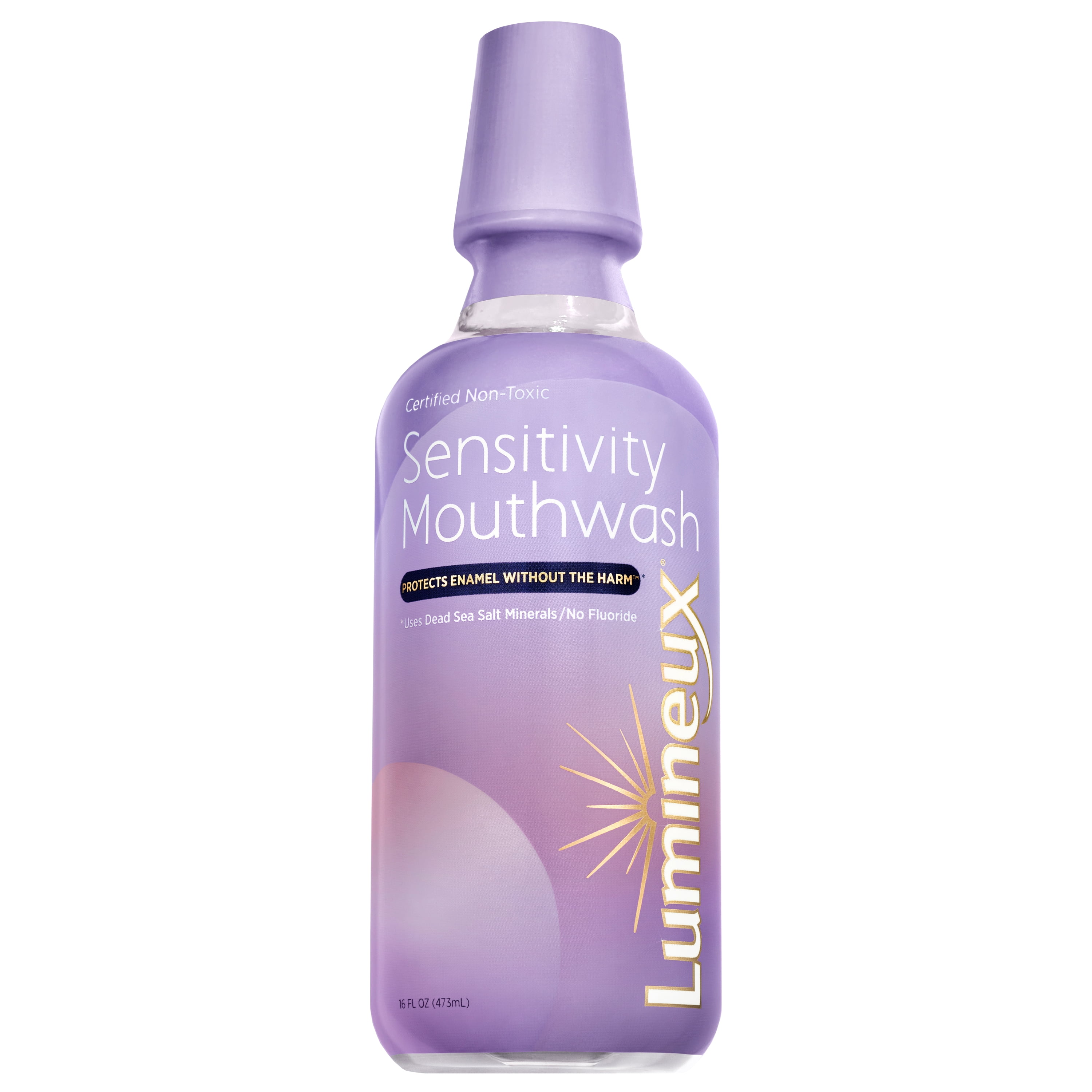 (2 pack) Lumineux Mouthwash for People with Sensitive Teeth, Fluoride Free & Mineral Rich, 16 oz